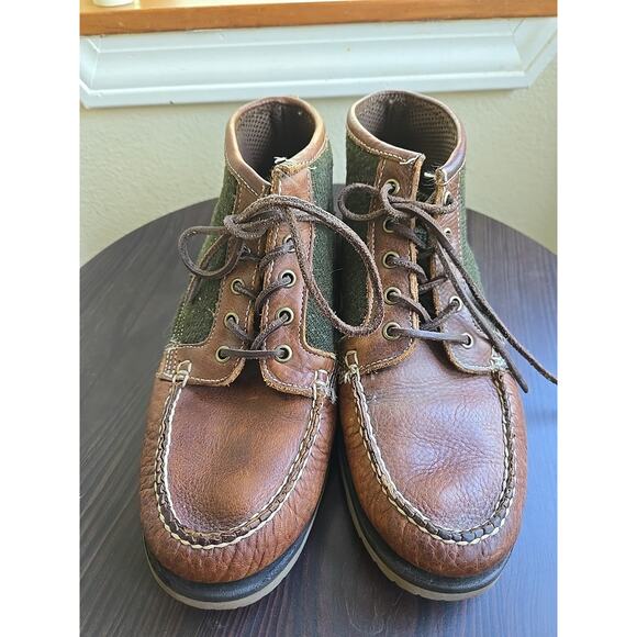 Filson x Sebago Brown leather Sebago Kettle Boots Men\'s 10.5 GOOD Used Condition main image 5
